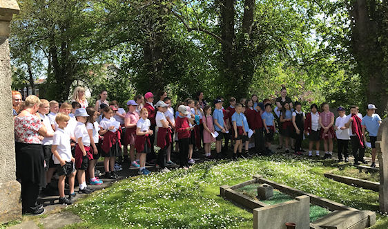 Heritage project school visit to St Augustines church
